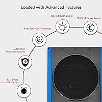 Rockville USS10 800W 10″ Slim Under-Seat Active Subwoofer — image 8