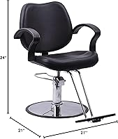 Beauty Style Classic Hydraulic Barber Chair Black — image 2
