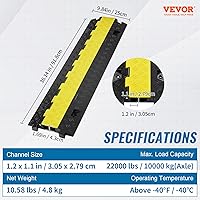 VEVOR 2-Channel Cable Protector Ramp — image 7