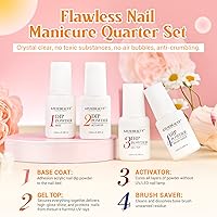 AZUREBEAUTY 42Pcs Dip Powder Nail Kit Starter – Spring Rainbow Pink — image 9