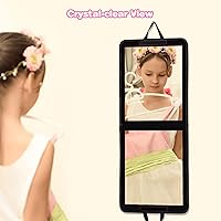 LPHUMEX Foldable Portable Full Length Mirror, 33″x13″, Black — image 4