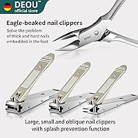 DEOU Manicure Set Nail Clippers Kit Gray — image 4