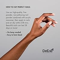 DeEnterprises Acrylic Nail Powder 4oz Bright White — image 2