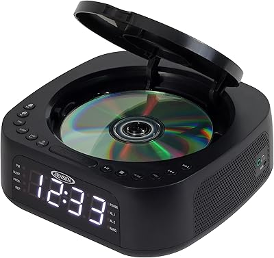 Jensen JCR-375 Stereo Digital Dual-Alarm Clock Radio with CD Player