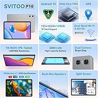 SVITOO P10GY Android Tablet 10-inch, 12GB RAM, 128GB Storage — image 3