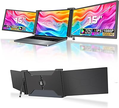 FOPO S17 15″ Triple Portable Monitor