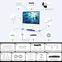 AODIOU 120-inch Outdoor Projector Screen with Stand — image 7