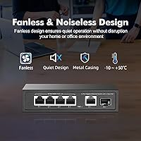 YuLinca 6-Port Gigabit PoE Switch with 4 PoE+ Ports — image 5