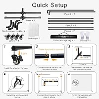 SHIRTAL 7x6.5ft Movable Backdrop Stand — image 5