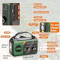 RAOUOEN 30000mAh Emergency Weather Radio — image 7