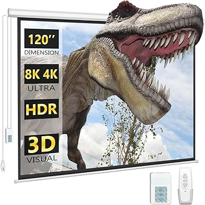 DINAH 120-Inch Motorized Projector Screen