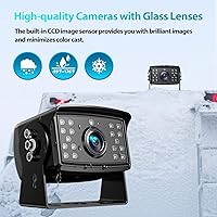 Fookoo Ⅱ HD Wired Backup Camera System Kit, 10-inch Dual Split Screen Monitor — image 4