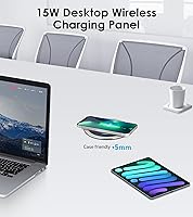 HEZI Pop Up Outlet with Wireless Charger, 8 AC Outlets & 4 USB Ports — image 4