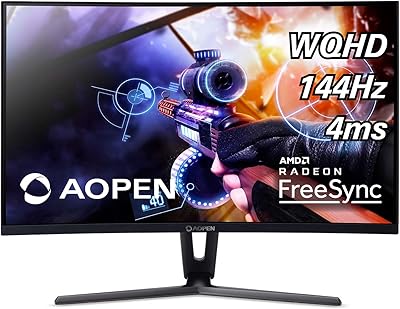 AOPEN 32HC1QUR 31.5-inch Curved WQHD Gaming Monitor