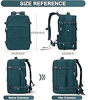 Casual Backpack Traveling Backpack A-peacock Blue — image 4