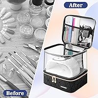 Partreko Clear Nail Polish Organizer with Nail Lamp — image 8