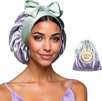 Wonder Family Real Silk Bonnet for Sleeping – Lavender — image 1