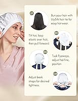 LilySilk 100% Mulberry Silk Bonnet, Taupe — image 7