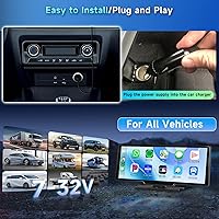 Podofo Wireless Carplay/Android Auto Portable Car Radio 9.3″ HD Touchscreen — image 7