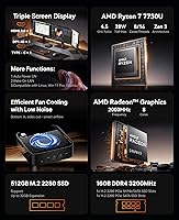 ACEMAGICIAN Kron Mini K1 Mini PC, Ryzen 7 7730U, 16GB RAM, 512GB SSD — image 2