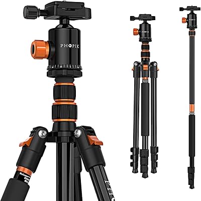 PHOPIK PT244 77″ Camera Tripod