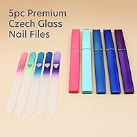 BONA FIDE BEAUTY Czech Glass Nail Files Set (Malibu, 5-Piece) — image 2