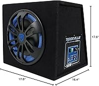 Rockville RVB12.1A 500W Active 12-inch Car Subwoofer — image 9