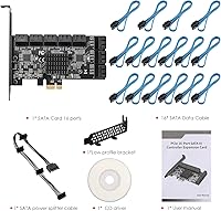 YBBOTT PCIe SATA Expansion Card 16 Ports — image 7