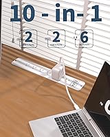 VIPWELL Recessed Power Strip 10-Outlet Surge Protector — image 2