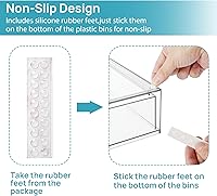 Vtopmart 12.1″W Clear Stackable Storage Drawers, 2-Pack — image 4
