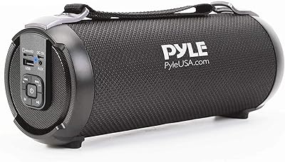 Pyle PBMSPG3BK Wireless Portable Bluetooth Boombox Speaker