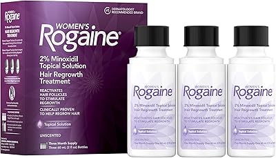Rogaine Women's 2% Minoxidil Topical Solution, 3-Month Supply
