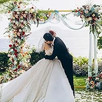 Wokceer 6.6FTx6.6FT Gold Metal Wedding Arch Backdrop Stand — image 7