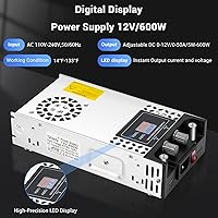 Yaheeda ER-9812 Adjustable Power Supply 600W 50A — image 2