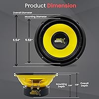 Pyle PLG64 6.5-inch Mid Bass Woofer — image 3