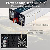 WZRELB SE3000W 3000W Pure Sine Wave Inverter 24V DC to 120V AC — image 5