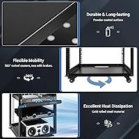 Eastrexon 15U Open Frame Server Rack — image 4