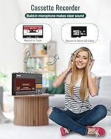 SEMIER Small Cassette Tape Player MP3 Converter with SD Card — image 5