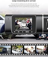 LAMTTO C310 Dual Dash Cam 1080P Front and Interior — image 8