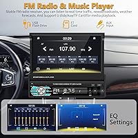 Podofo Single Din Carplay Stereo with 7-inch Touchscreen — image 6