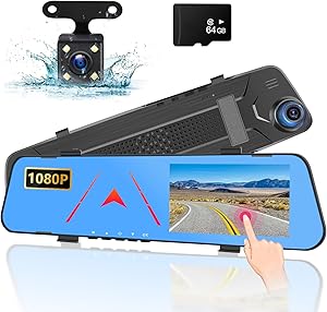 NHOPEEW 4.5 Inch Rear View Mirror Camera with 64GB TF Card Review