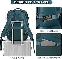 Casual Backpack Traveling Backpack A-peacock Blue — image 9