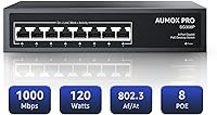 AUMOX PRO SG308P 8-Port PoE Gigabit Switch 120W — image 1
