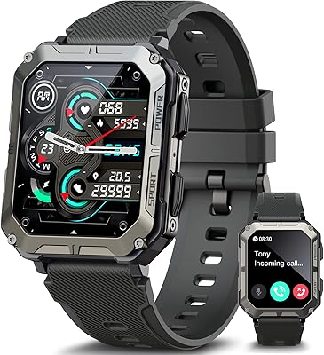 Meoonley Military Rugged Smartwatch for Men