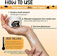 HolyCow Beef Tallow Whipped Balm - Orange Vanilla 2oz — image 4