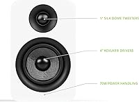 Kanto YU Passive 4″ Bookshelf Speakers — image 3