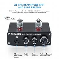 Fosi Audio BOX X4 Phono Preamp with 5725W Vacuum Tubes — image 3