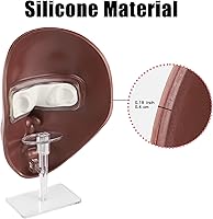 Bueuo Makeup Practice Face with Brushes and Sponge Set, Black — image 3