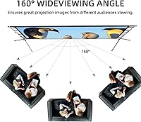 Lejiada 150" Portable Projector Screen with Stand — image 5