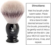 MÜHLE Classic Black Large Silvertip Fiber Shaving Brush — image 5